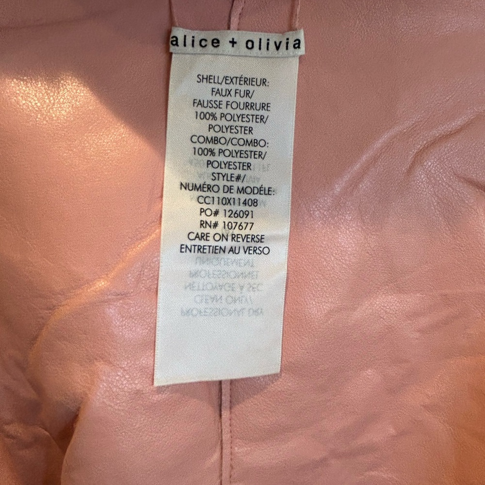 Alice + Olivia Blush Teddy Jacket - Picture 6 of 11
